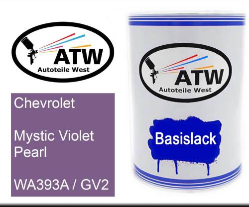 Chevrolet, Mystic Violet Pearl, WA393A / GV2: 500ml Lackdose, von ATW Autoteile West.